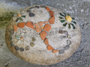 Mosaïque sur pierre
